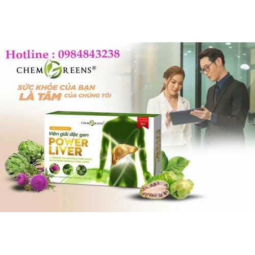 Viên giải độc gan Power Livers Dược Phẩm ChemGreens